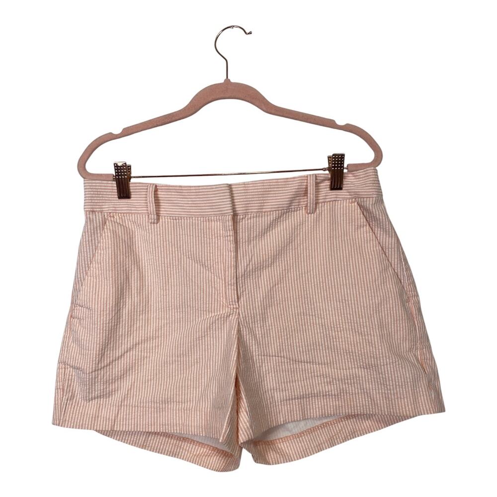 LOFT The Riviera Short Curvy In orange stripes Size 6